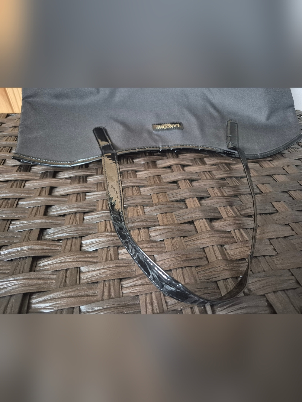 NWOT Lancôme Tote Shopper Bag with Patent Trim - Picture 8 of 16